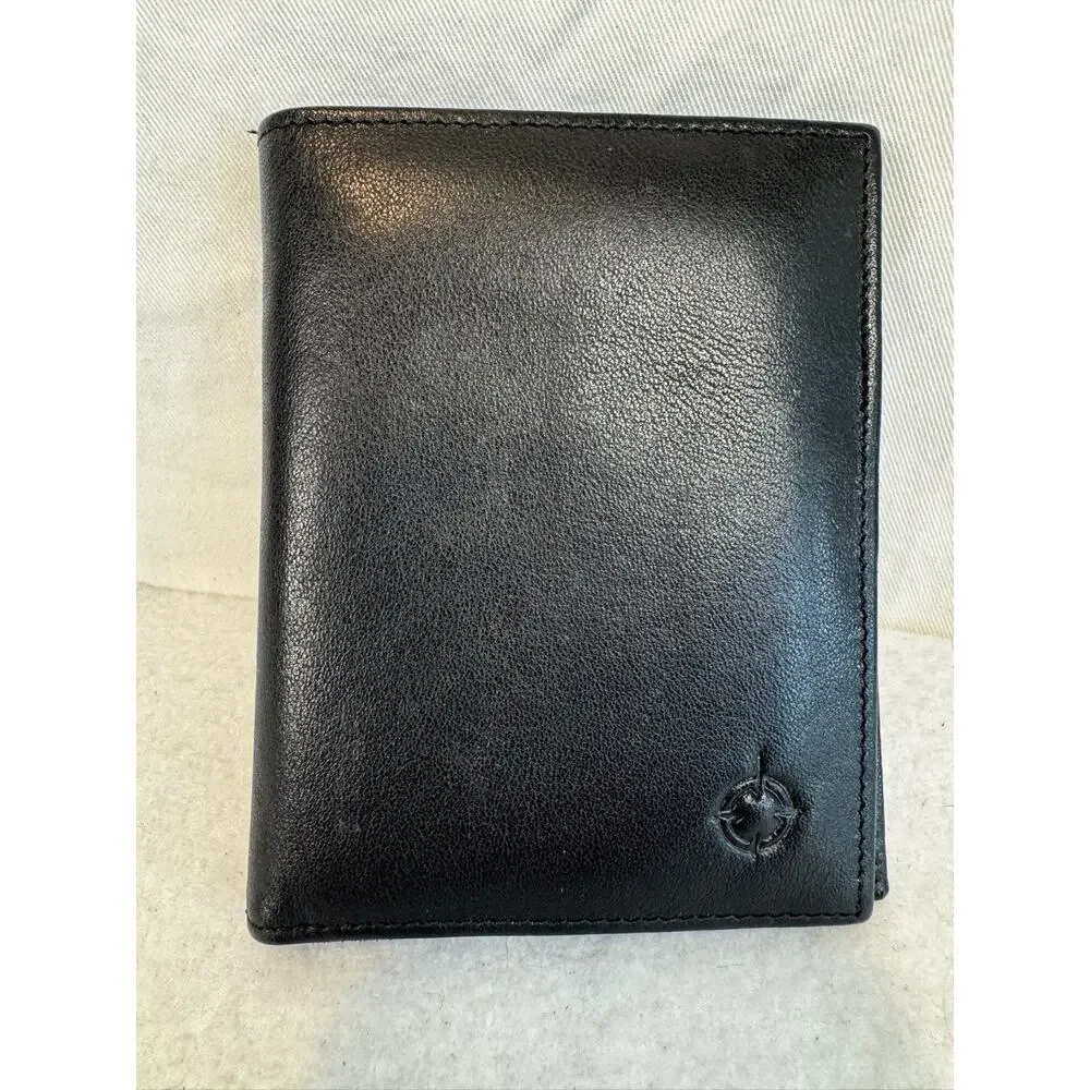 Men's Black Leather‎ Bi-fold Wallet Franklin Covey - 4 3/4